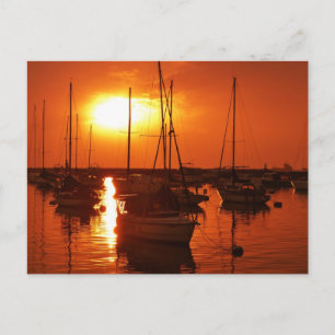 meteor like sun postcard