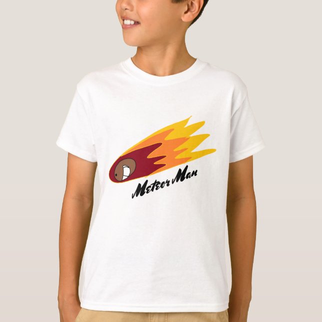 Meteor Man original character design t-shirt (Front)