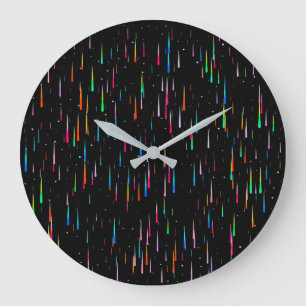 Meteor Rain - wall clock