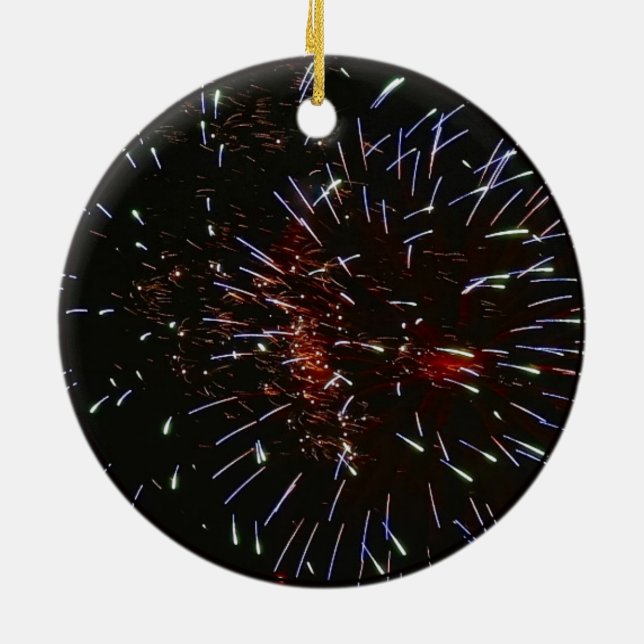Meteor Shower Ceramic Tree Decoration (Back)
