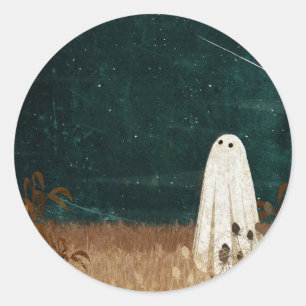 Meteor Shower Classic Round Sticker