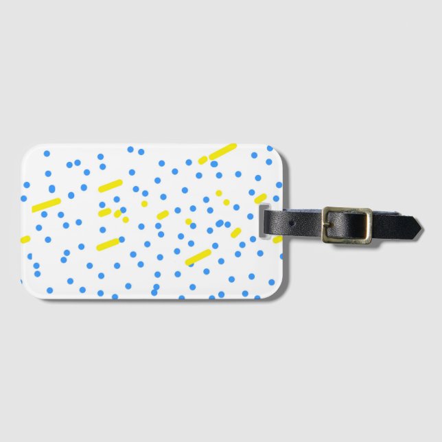 Meteor Shower Luggage Tag (Front Horizontal)