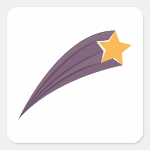 Meteor Shower Square Sticker