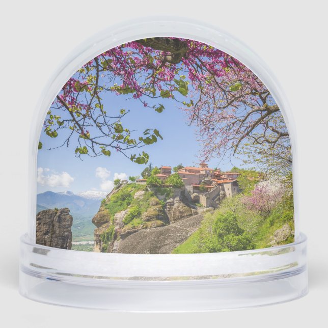 Meteora Monasteries Greece – UNESCO Meteora Travel Snowglobe (Front)