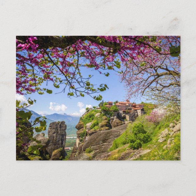 Meteora Monasteries Postcard – Greece Travel (Front)