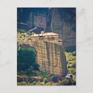 Meteora monastery postcard