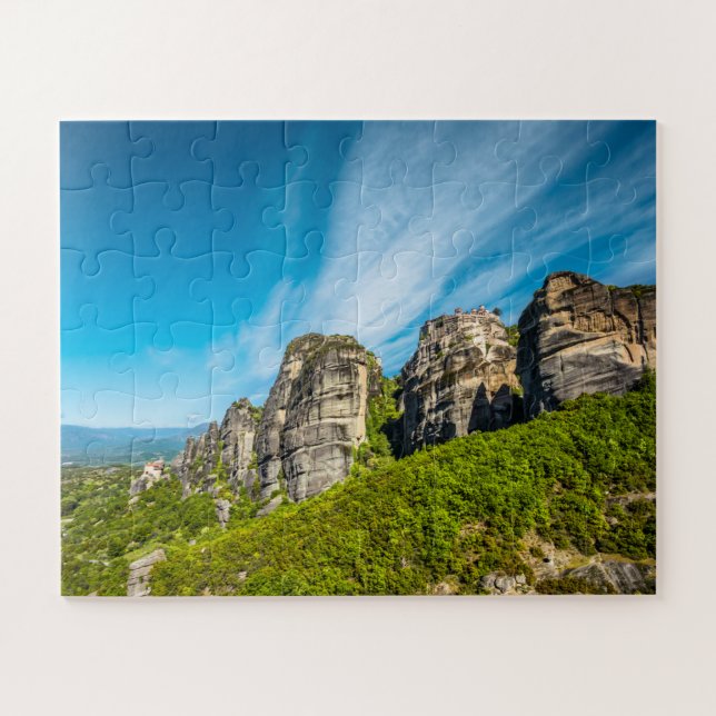 Meteora Monastery View Greece Jigsaw Puzzle (Horizontal)