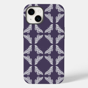 Meteorite Purple Arts and Crafts Butterflies Case-Mate iPhone 14 Case
