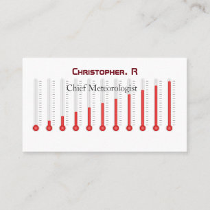 Meteorological Weather related Standard Matte Calling Card
