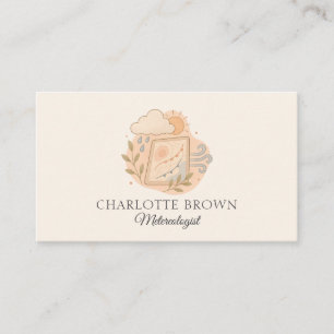 Meteorologist Weather Forecast Climate Atmospheric Business Card