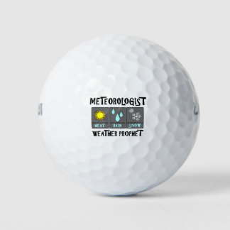 Meteorologist Weather Prophet Mug Golf Balls