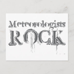 Meteorologists Rock Postcard
