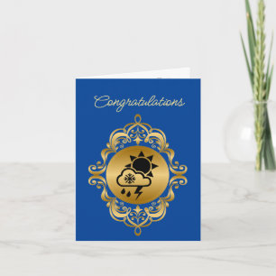 Meteorology Atmospheric Sciences Graduation Card