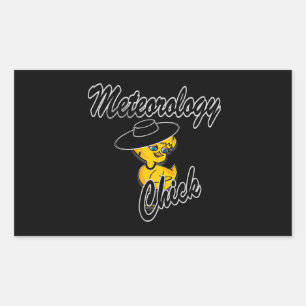 Meteorology Chick #4 Rectangular Sticker
