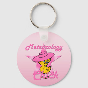 Meteorology Chick #8 Key Ring