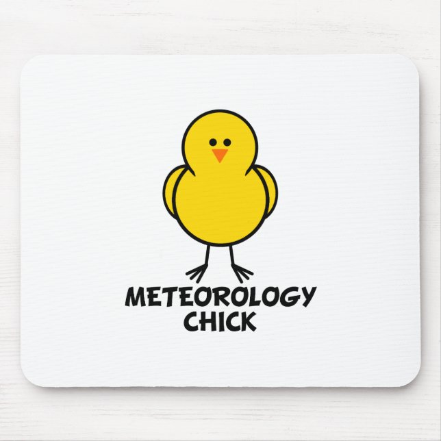 Meteorology Chick Mouse Mat (Front)