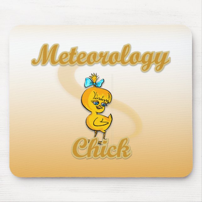 Meteorology Chick Mouse Mat (Front)