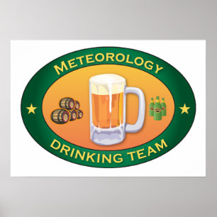 Meteorology Drinking Team Poster