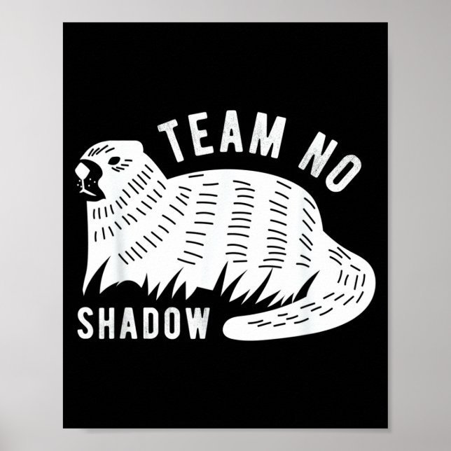 Meteorology Funny Team No Shadow Groundhog 2022 _1 Poster (Front)