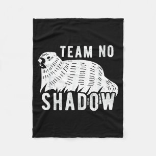 Meteorology Funny Team No Shadow Groundhog 2022 Fleece Blanket