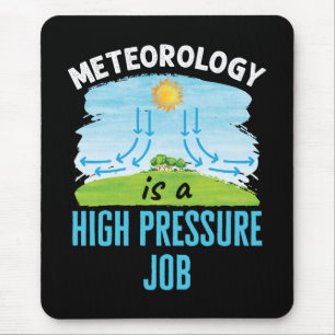 Meteorology Is a High Pressure Job Weather Mouse Mat