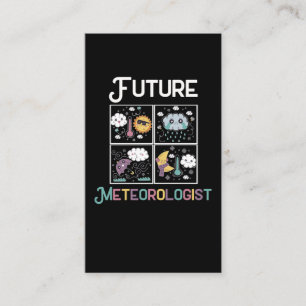 Meteorology Weatherman Kids Future Meteorologist Business Card