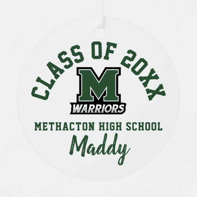 Methacton High School Ornament Christmas Holiday (Front)