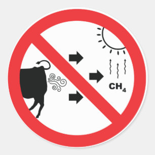 Methane Gas is Bad Sticker