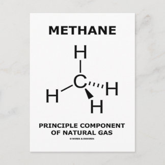 Methane Principle Component Of Natural Gas Postcard