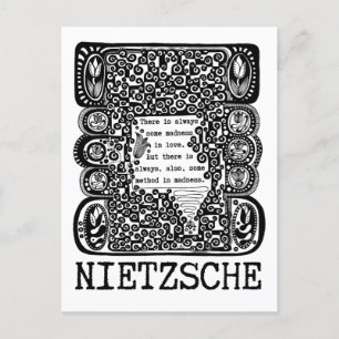 method in MADNESS philosophy quote by Nietzsche  Postcard