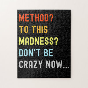 Method To Madness Engineer Mechanic Coder Jigsaw Puzzle