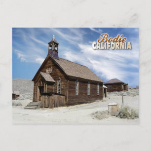 Methodist Church, Bodie Ghost Town, California Postcard