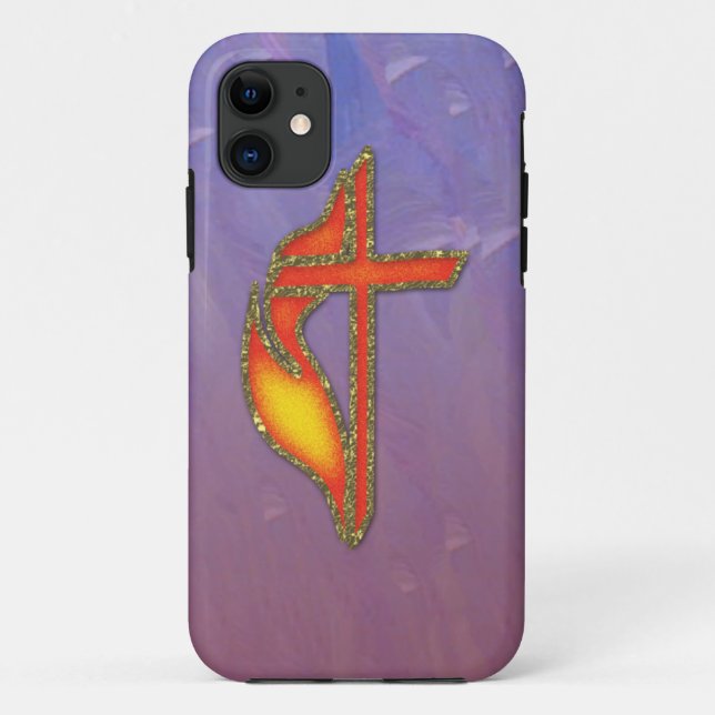 Methodist cross flame pattern case (Back)
