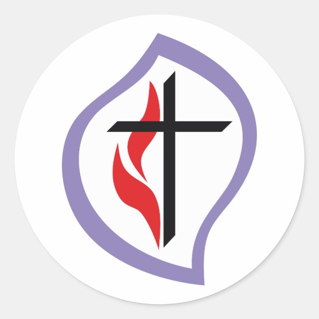 METHODIST WOMEN CLASSIC ROUND STICKER (Front)