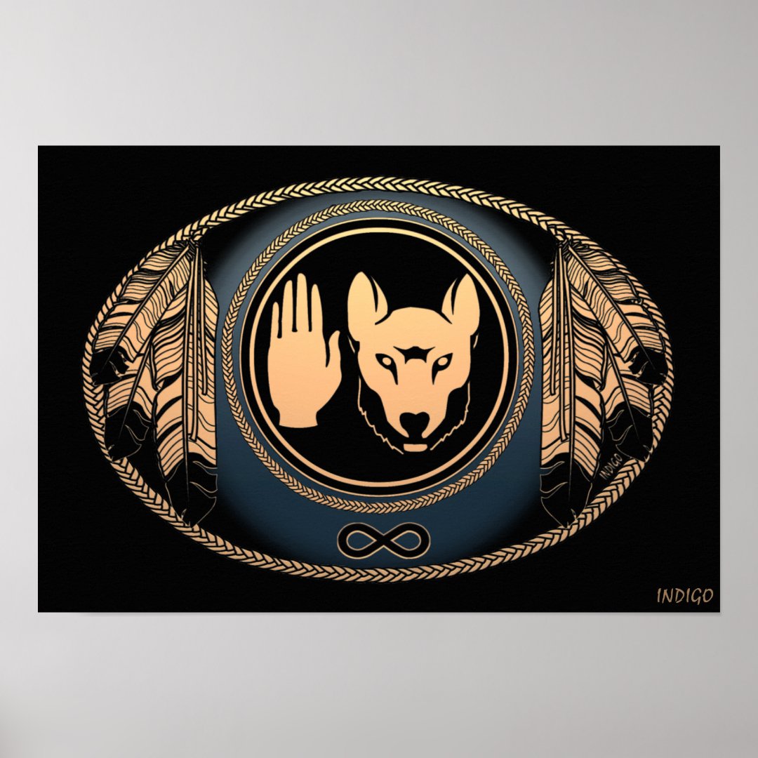 Metis Art Poster Metis Rebellion Wolf Print Poster | Zazzle