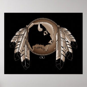 Metis Art Poster Spirit Animal Native Print Poster