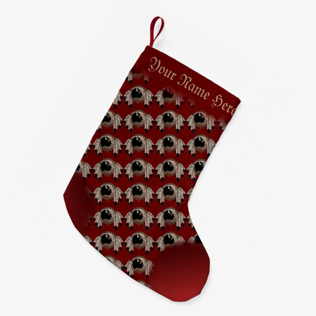 Metis Christmas Stocking Spirit Buffalo Stocking (Front (Hanging))