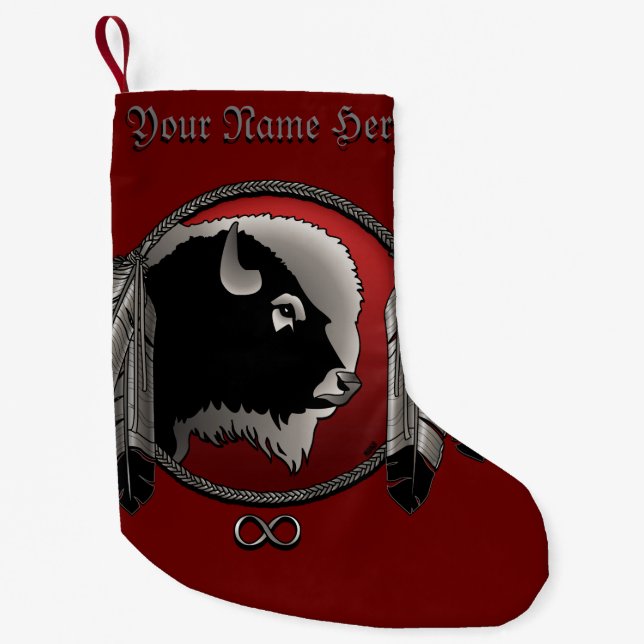 Metis Christmas Stocking Spirit Buffalo Stocking (Front)