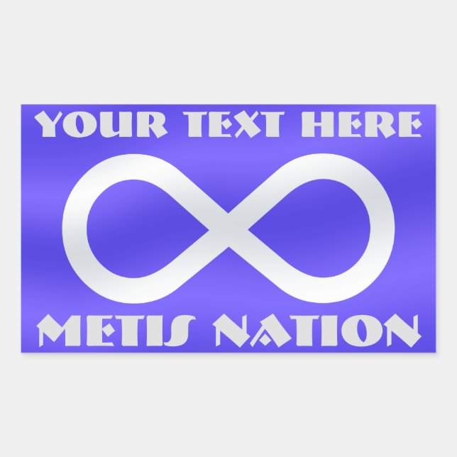Metis Flag Art Stickers Personalised Metis Sticker (Front)