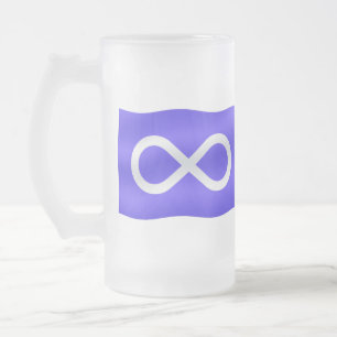 Metis Flag Beer Glass First Nations Flag Mugs