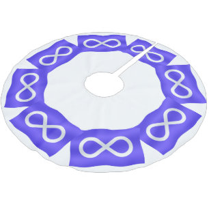 Metis Flag Christmas Tree Skirt First Nation Decor