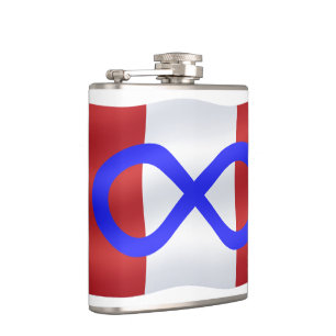 Metis Flag Flask Personalised Metis Drink Flasks