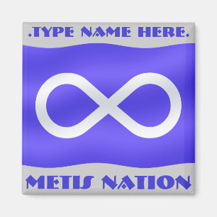 Metis Flag Fridge Magnet Personalized Metis Magnet