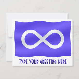 Metis Flag Invitations Personalised Metis Art Card