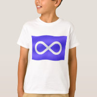Metis Flag Kids T-shirt First Nation Art Tee Shirt