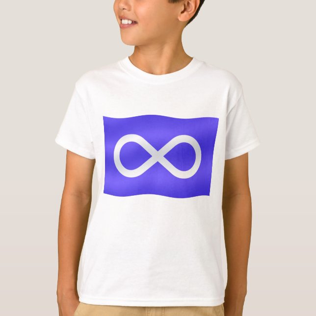 Metis Flag Kids T-shirt First Nation Art Tee Shirt (Front)