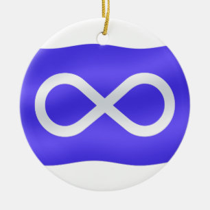 Metis Flag Ornament First Nations Keepsakes