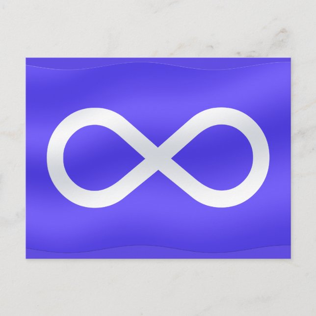 Metis Flag Postcards Metis First Nations Cards (Front)