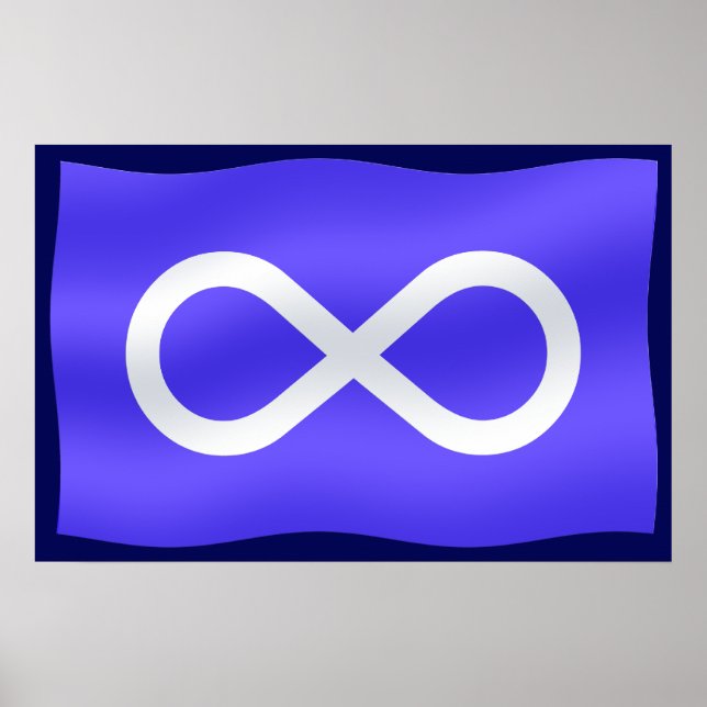 Metis Flag Poster Metis Flag Poster Prints Gifts (Front)