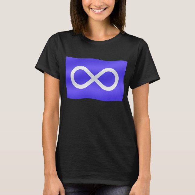 Metis Flag Womens Organic First NationT-shirt T-Shirt (Front)